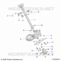 STEERING, STERZO POST ASM.