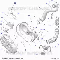 TRASMISSIONE, CLUTCH COVER AND DUCTING