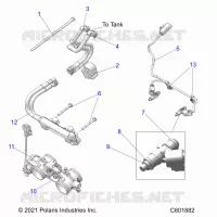 SISTEMA DI ALIMENTAZIONE CARBURANTE, RAIL, LINES AND THROTTLE BODY
