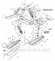 SOSPENSIONI ANTERIORI and SCIARE Storm 0965782, Storm SKS 0965582, Euro Storm E9657 (4931593159B004)