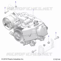 MOTORE, MOTORE AND TRANSMSSION MOUNTING
