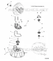 ENGINE, COOLING SYSTEM AND POMPA DELL'ACQUA