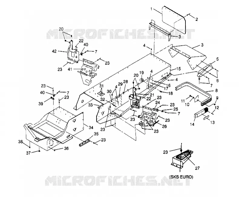 MONTAGGIO TUNNEL  500 EFI 0952774, EFI SKS 0952574,   EFI SKS PT 0952974, AN (4929052905A006)