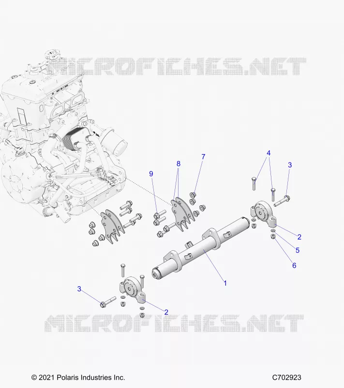 MOTORE, MOUNTING & LONG BLOCK