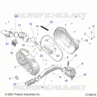 TRASMISSIONE, CLUTCH COVER AND DUCTING