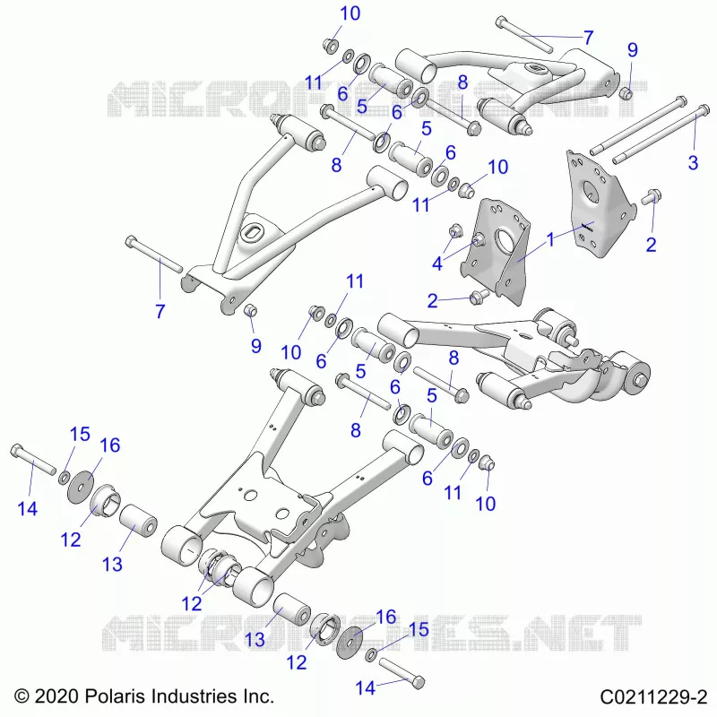 SOSPENSIONE POSTERIORE CONTROL ARM, MOUNTING