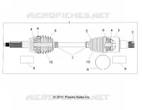 TRASMISSIONE, REAR HALF SHAFT