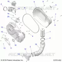 TRASMISSIONE, CLUTCH COVER AND DUCTING