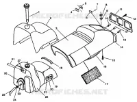 SEDILE   SERBATOIO DI GAS 440 XCR SP 0961760 (4931583158A007)