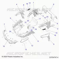 CARROZZERIA POSTERIORE RACK AND FENDERS