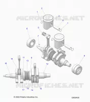 ENGINE, PISTON AND ALBERO MOTORE