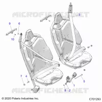 SEDE BELT MOUNTING, FRONT, STANDARD