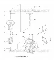 MOTORE, CARBURATORE, UPPER