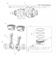 MOTORE, ALBERO MOTORE AND PISTONE