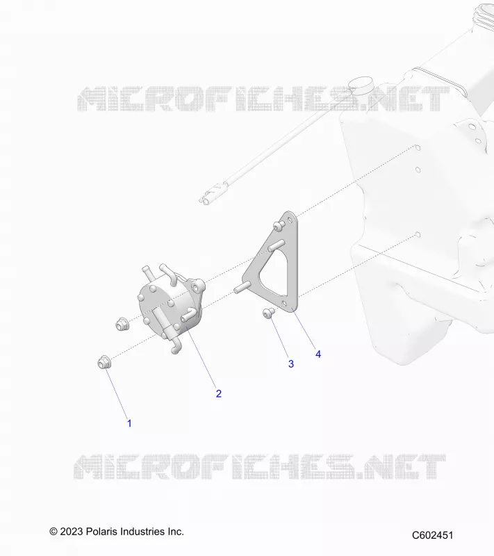 SISTEMA DI ALIMENTAZIONE CARBURANTE, FUEL PUMP MOUNTING