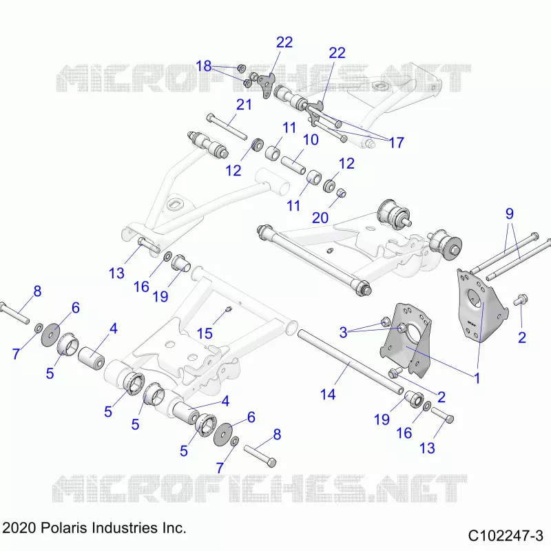 SOSPENSIONEDLE CONTROL ARM MOUNTING- A22S6E57F1/FL (C102247-3)