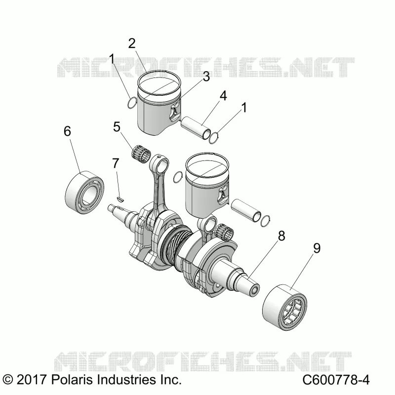 ENGINE, PISTONE & ALBERO MOTORE