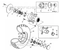 RUOTA ANTERIORE 6X6 400L W968740 and 6X6 400L Norwegian N968740 (4935963596B008)