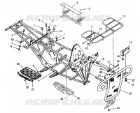 PARAURTI / PORTAPACCHI MOUNTING 6X6 400L