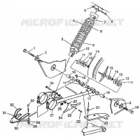 SWING ARM   SHOCK XPRESS 300 W97CA28C AND  XPRESS 400L W97CA38C (4939603960C004)
