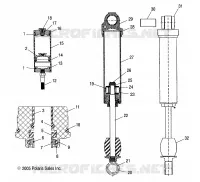 AMMORTIZZATORE POSTERIORE TRACK (M-10)(7043190)
