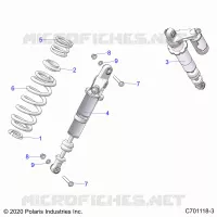 SUSPENSION, REAR SHOCK MONTAGGIO