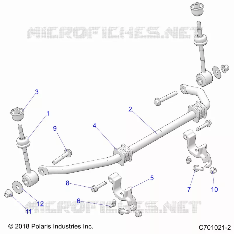 SUSPENSION, FRONT BARRA DI STABILIZZAZIONE