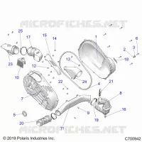 TRASMISSIONE, CLUTCH COVER AND DUCTING