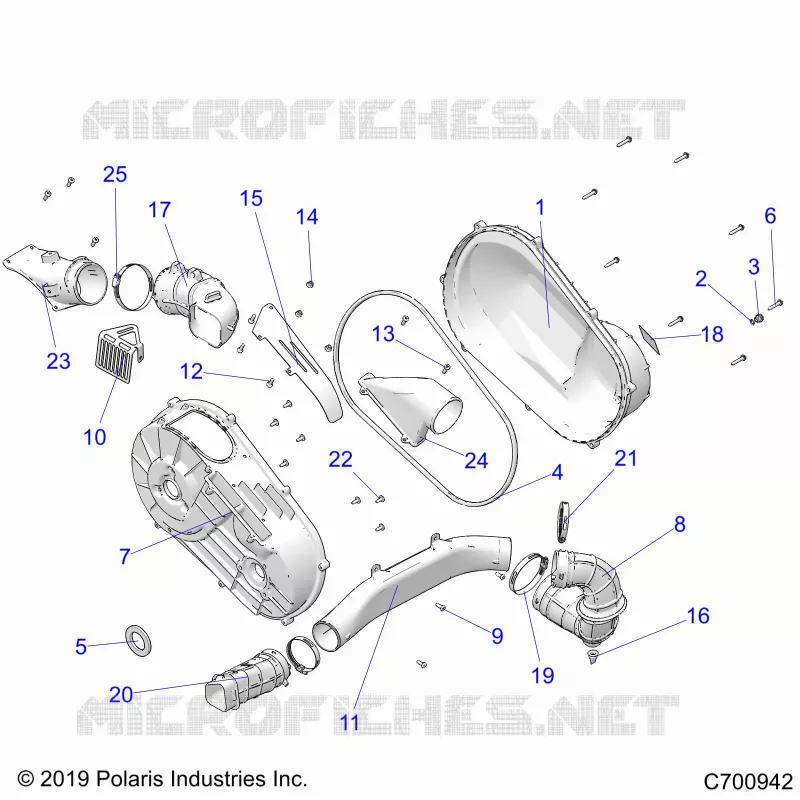 TRASMISSIONE, CLUTCH COVER AND DUCTING