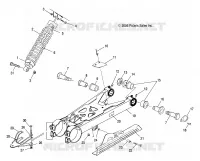 SWING ARM AND AMMORTIZZATORE POSTERIORE