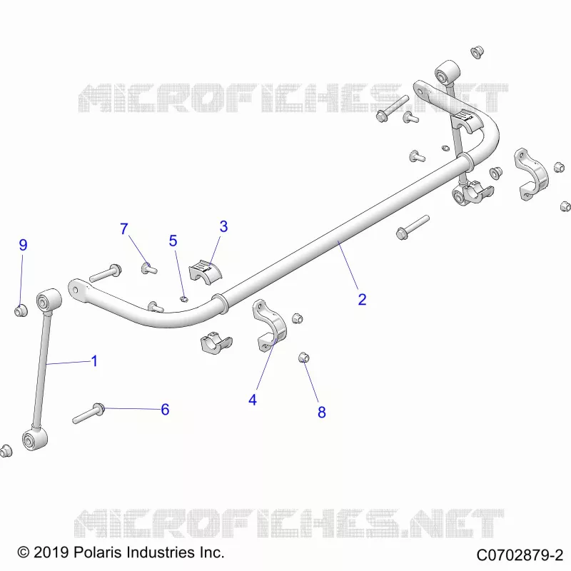 SUSPENSION, REAR BARRA DI STABILIZZAZIONE