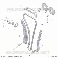 CAM CATENA AND TENSIONER