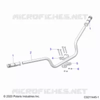 TIMONE, HANDLEBAR- A24SXD95A9 (C0211445-1)