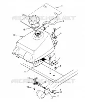 MONTAGGIO SERBATOIO CARBURANTE 2x4 400L W957540 (4930093009A012)
