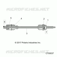 TRASMISSIONE, REAR HALF SHAFT (TO 7/01/2018]