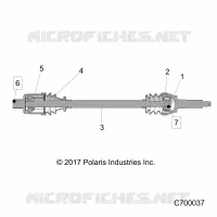 TRASMISSIONE, REAR HALF SHAFT