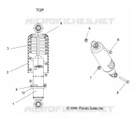 SUSPENSION, SHOCK, FRONT TRACK