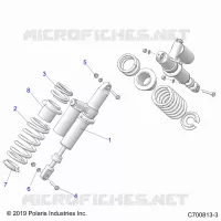 SUSPENSION, REAR SHOCK MONTAGGIO