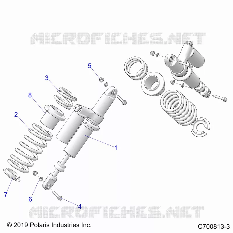 SUSPENSION, REAR SHOCK MONTAGGIO