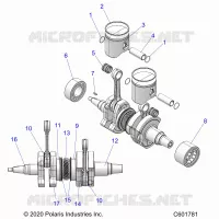 ENGINE, PISTON AND ALBERO MOTORE