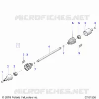 DRIVE TRAIN, TRANSMISSIONE ANTERIORE SHAFT