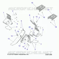 CHASSIS, PROTEZIONE FRIZIONE AND FOOTRESTS