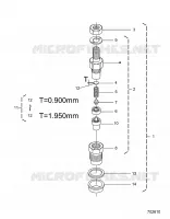 MOTORE, NOZZLE HOLDER (COMPONENT PARTS)