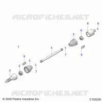 TRASMISSIONE, REAR DRIVE SHAFT