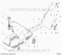 SISTEMA DI ALIMENTAZIONE CARBURANTE, EVAP FUEL TANK ASM.