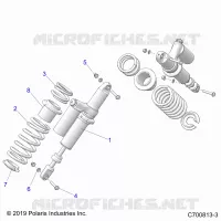 SUSPENSION, REAR SHOCK MONTAGGIO