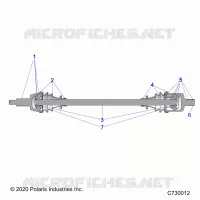 TRASMISSIONE, FRONT HALF SHAFT