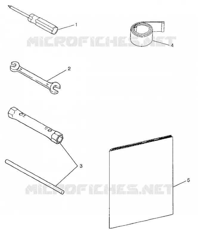 KIT DI STRUMENTI WIDETRAK GT 0972061 and EUROPEAN WIDETRAK GT E972061 (4938173817C013)