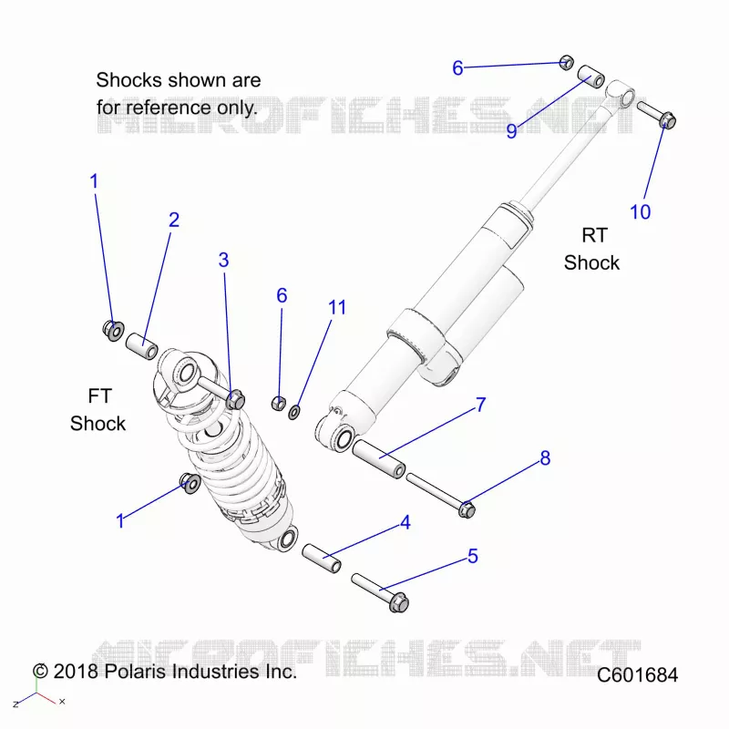 SUSPENSION, SHOCK MONTAGGIO, REAR SUSP.