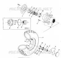 RUOTA ANTERIORE MONTAGGIO 350 4X4 / W928139 (4922832283019A)